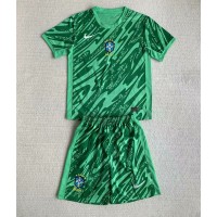 Camiseta Brasil Portero Visitante Equipación para niños Copa America 2024 manga corta (+ pantalones cortos)